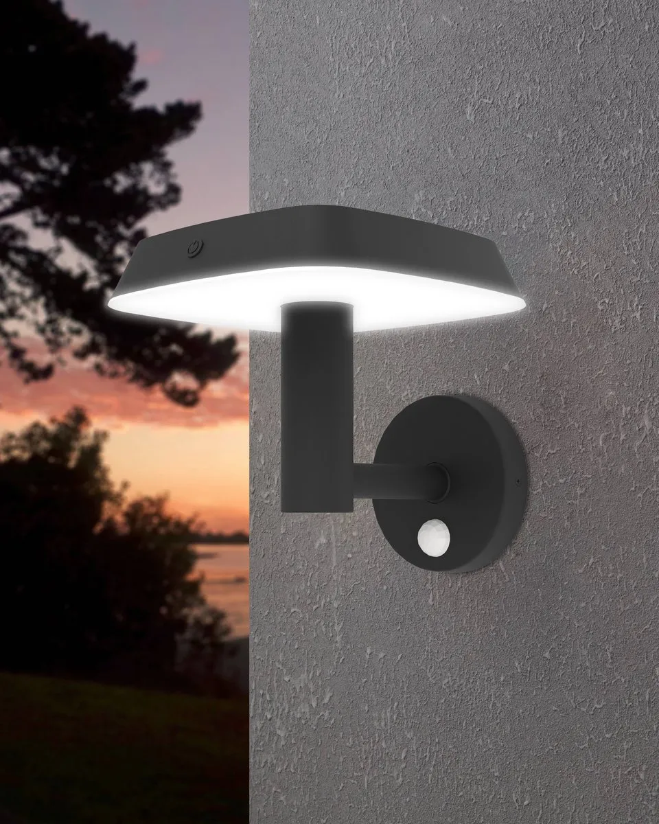 Eglo Dreoli Solar Wandlamp - Zwart/Wit - afbeelding 6 van 6