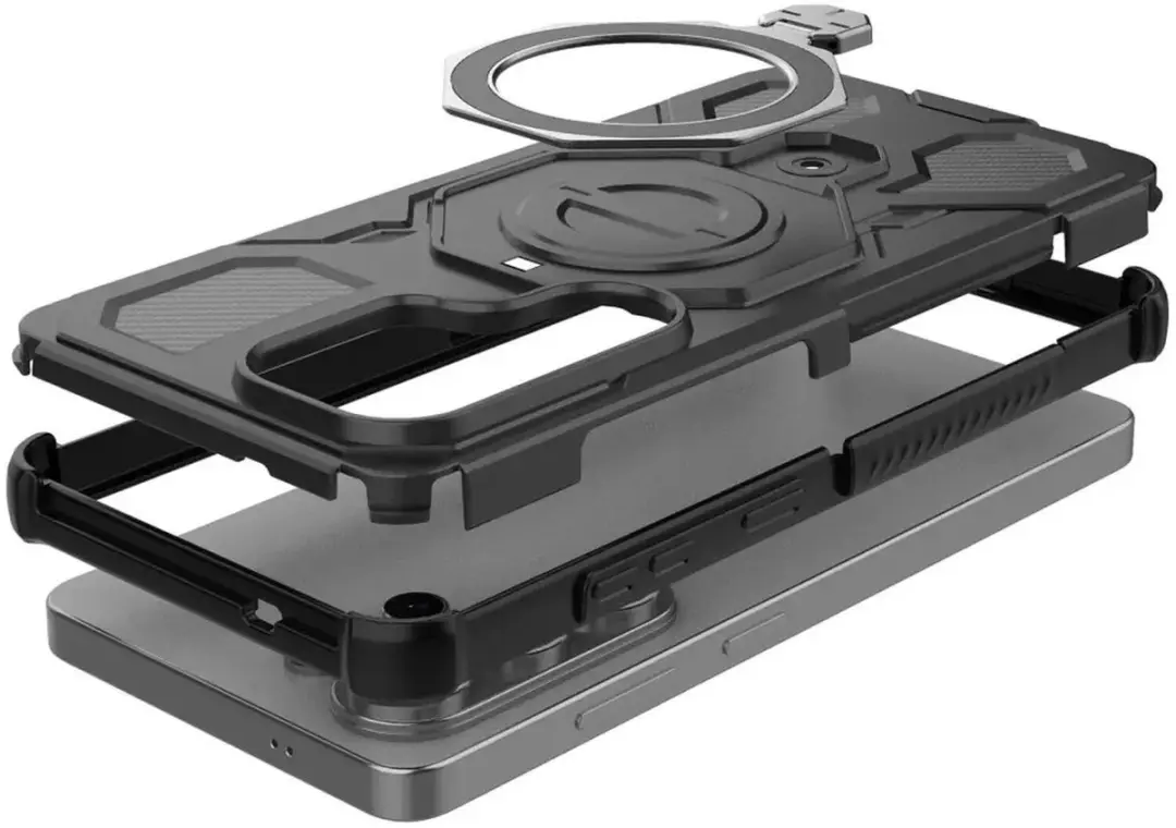 Selected Hoesje Samsung Galaxy S26 Ultra MagSafe/Zwart - 360° Draaibare Stand