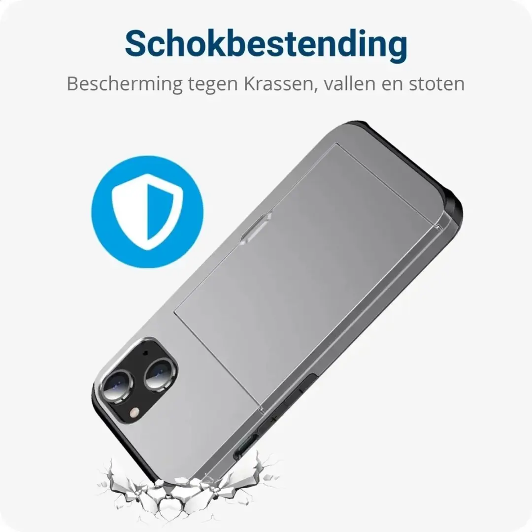 Selected Hoesje Samsung Galaxy S24 FE - Kaarthouder 2 Stuks Grijs