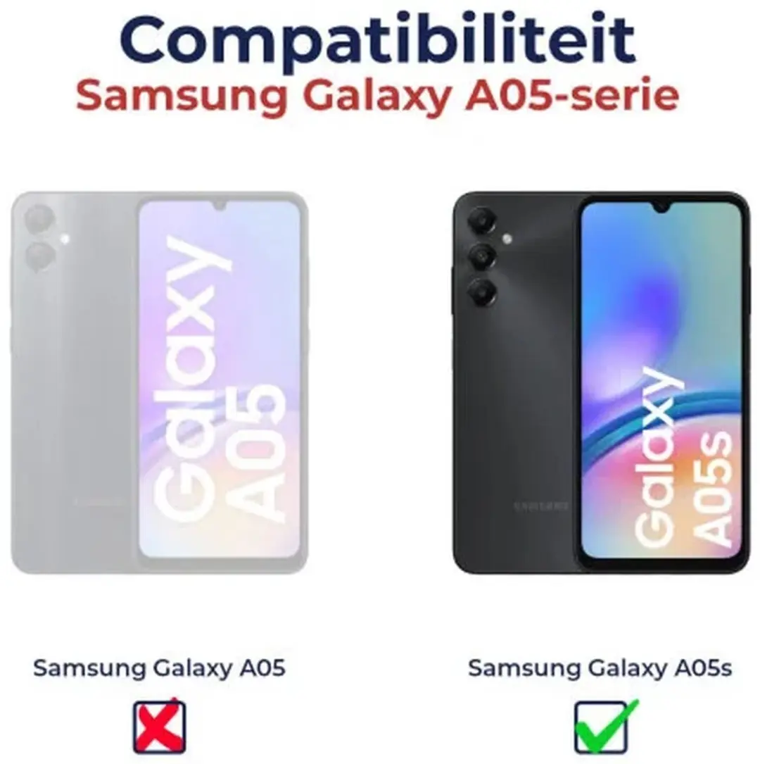 Selected Hoesje Samsung Galaxy A05s Hybride Zwart