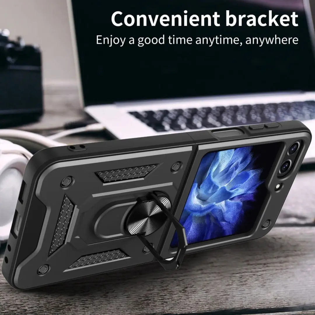 Selected Magnetisch Hoesje Samsung Galaxy Z Flip 5 - Blauw