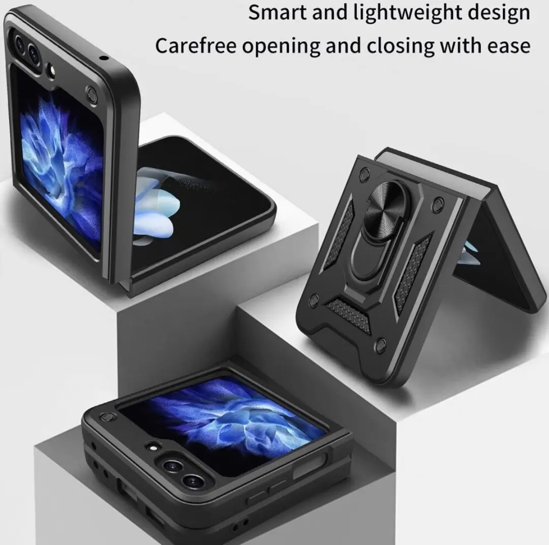 Selected Magnetisch Hoesje Samsung Galaxy Z Flip 5 - Blauw