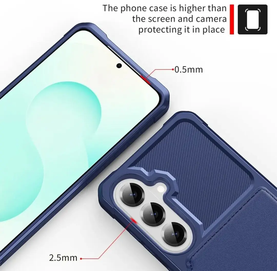 Selected Portemonnee Hoesje Samsung Galaxy A57 - 4 Pasjes - Blauw
