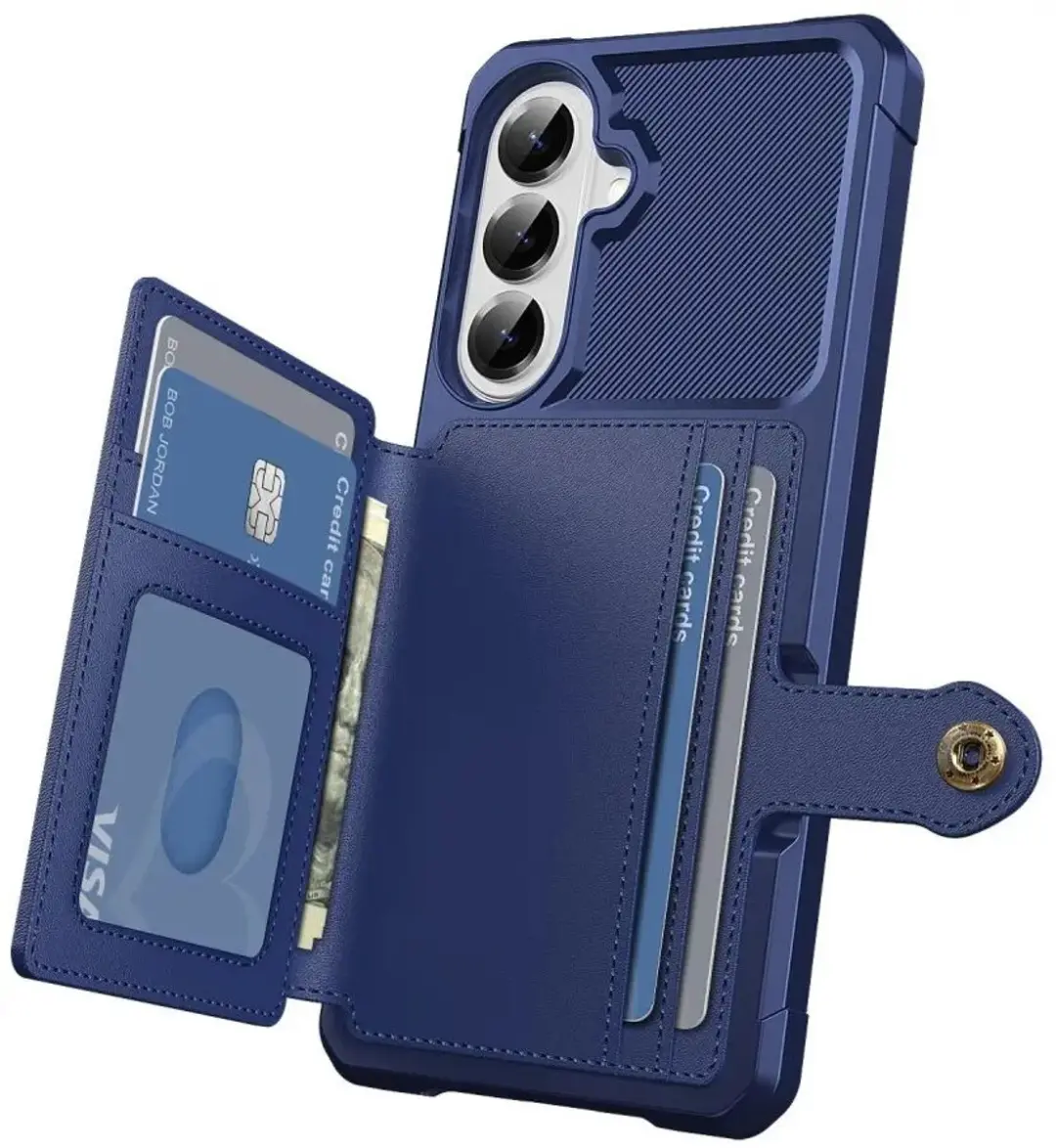 Selected Portemonnee Hoesje Samsung Galaxy A57 - 4 Pasjes - Blauw