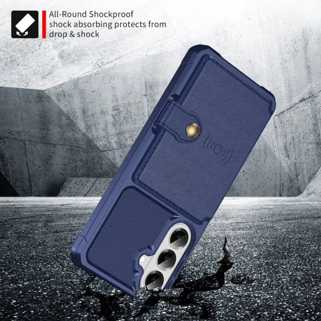 Selected Portemonnee Hoesje Samsung Galaxy A57 - 4 Pasjes - Blauw