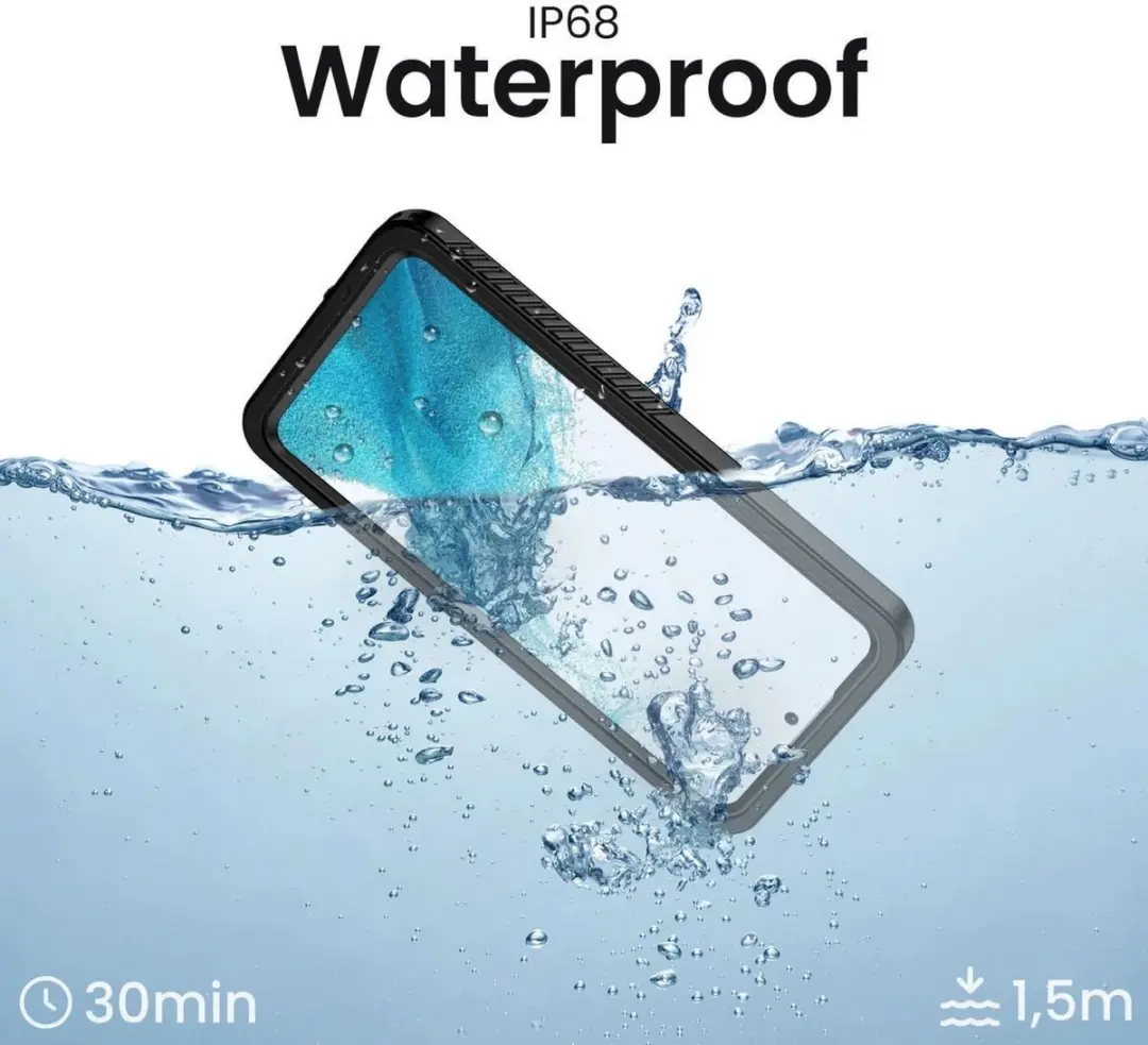 Selected SBG Outdoor Case Waterdicht voor Samsung Galaxy S24 Plus - IP68 - Zwart/Transparant