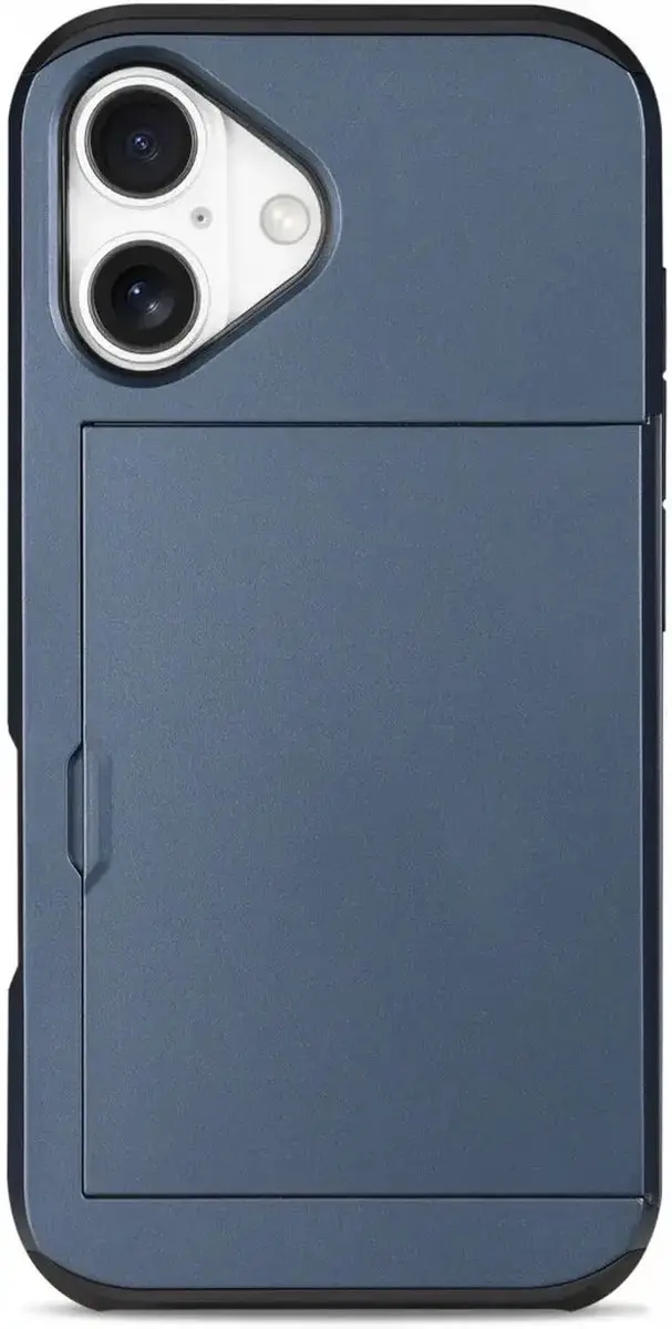 Selected Hoesje iPhone 16 met Kaarthouder - Blauw