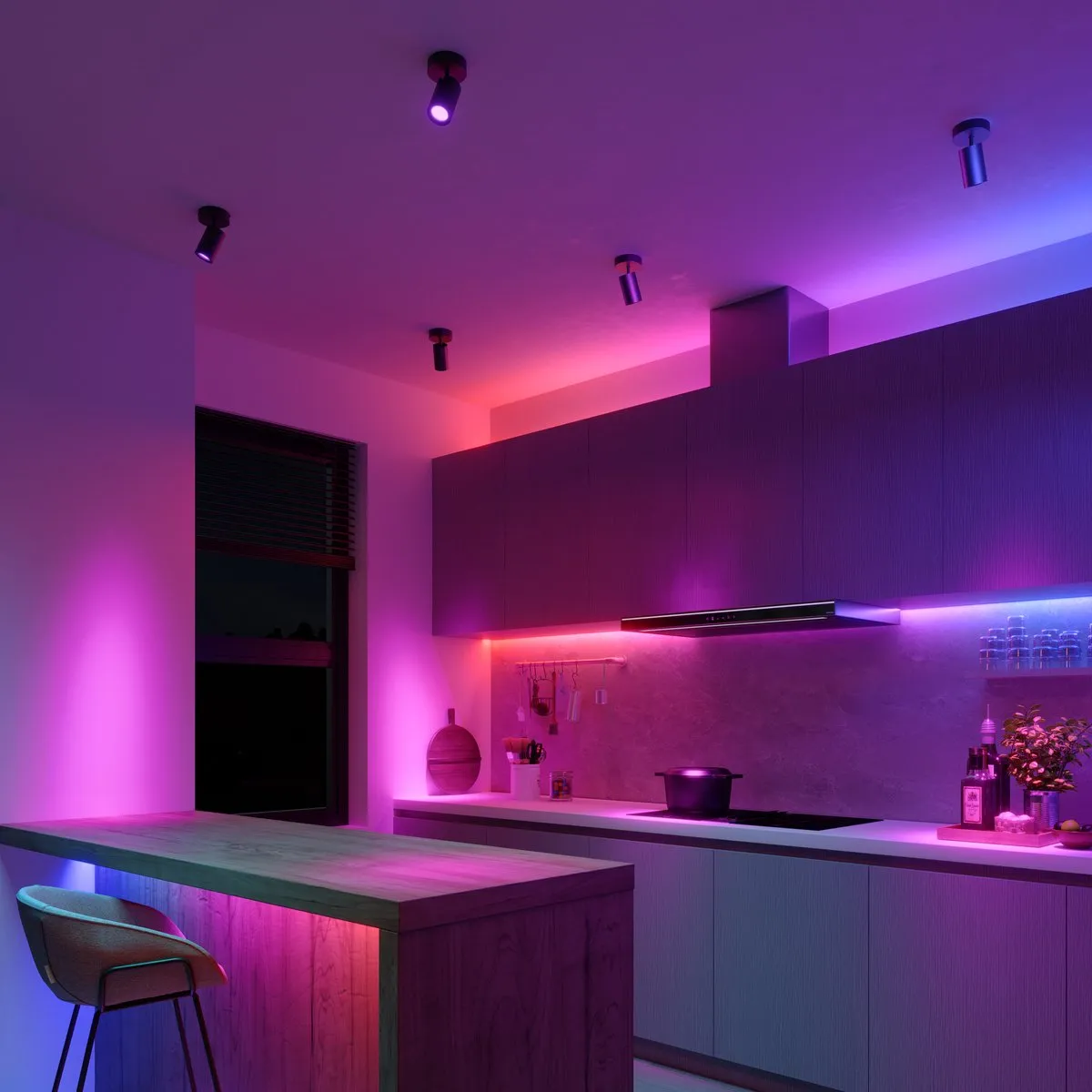 Calex Smart Plafondlamp 1-Lichts - Zwart