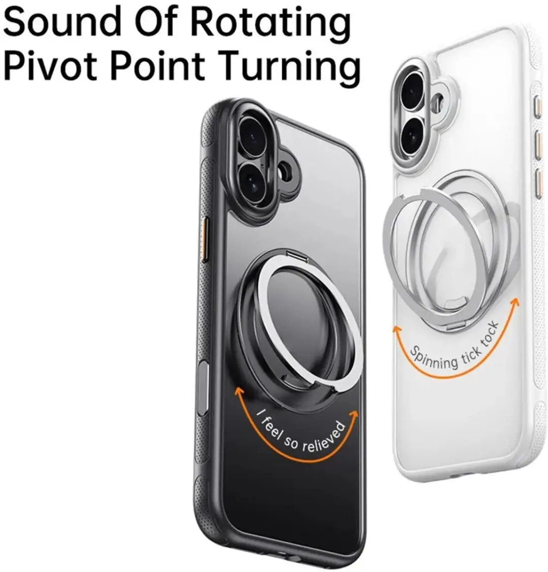 Selected Premium Hoesje Apple iPhone 16 - MagSafe Kickstand - Zwart - afbeelding 6 van 6