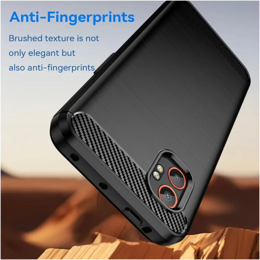 Selected Geborsteld TPU Hoesje Samsung Galaxy Xcover 7 Pro - Zwart