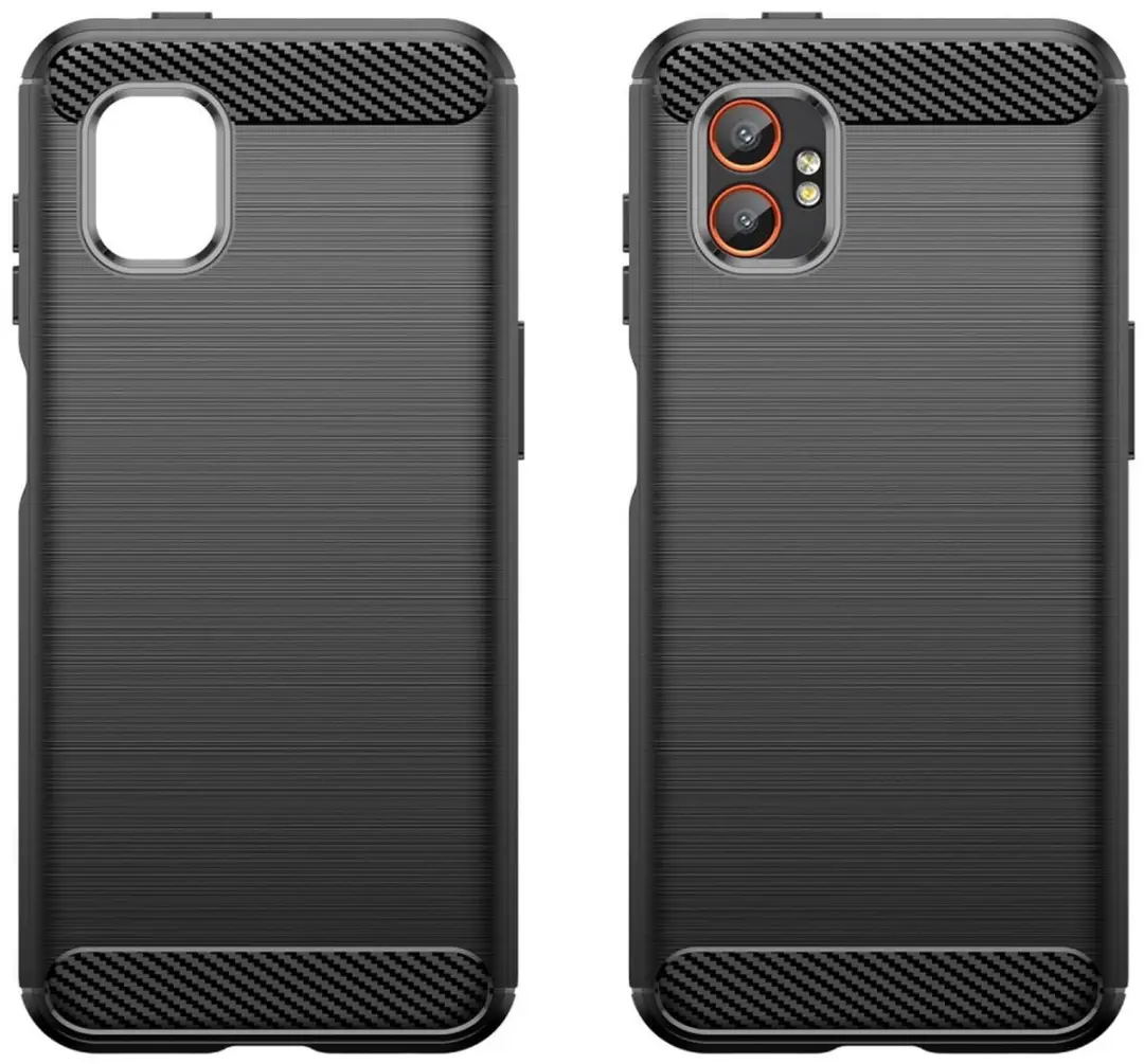 Selected Geborsteld TPU Hoesje Samsung Galaxy Xcover 7 Pro - Zwart