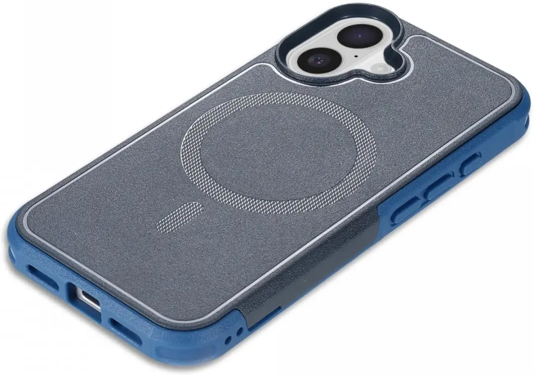 Selected by GSMpunt.nl iPhone 16 Hoesje Blauw - MagSafe Dual-Layer