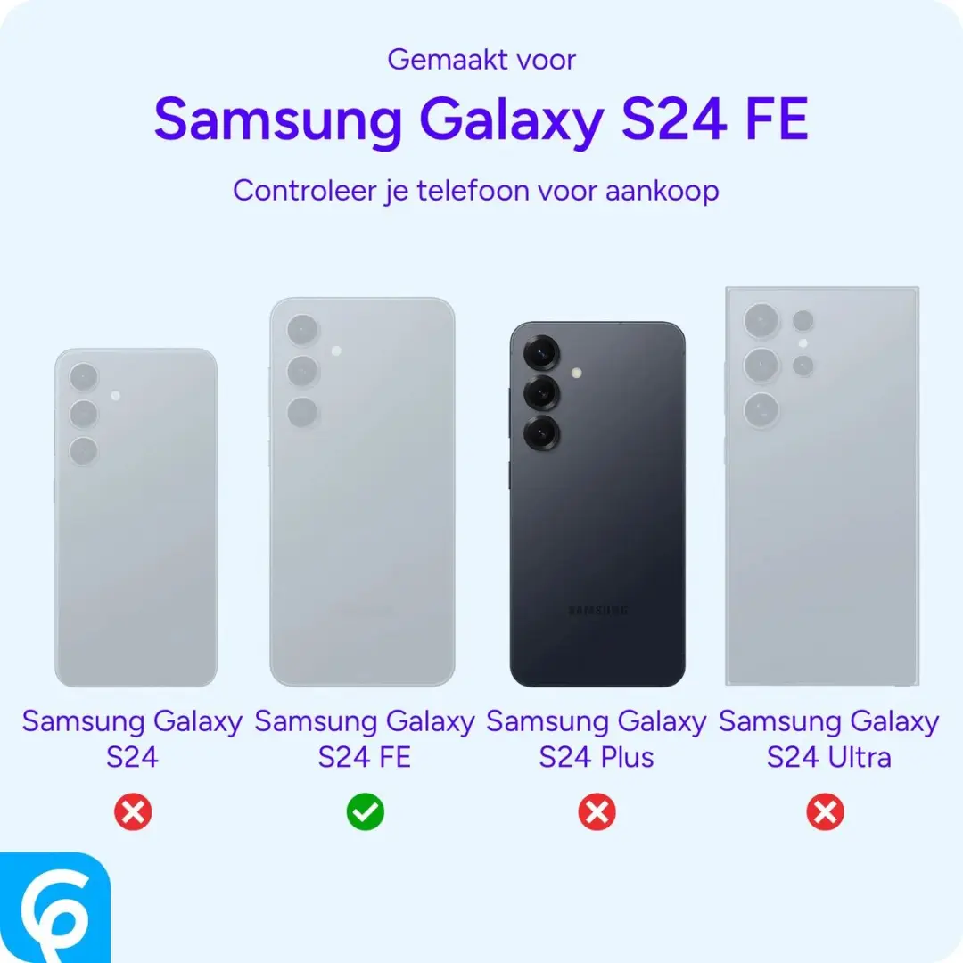 Selected Hoesje Samsung Galaxy S24 FE Wallet Vlinder Kunstleer Groen