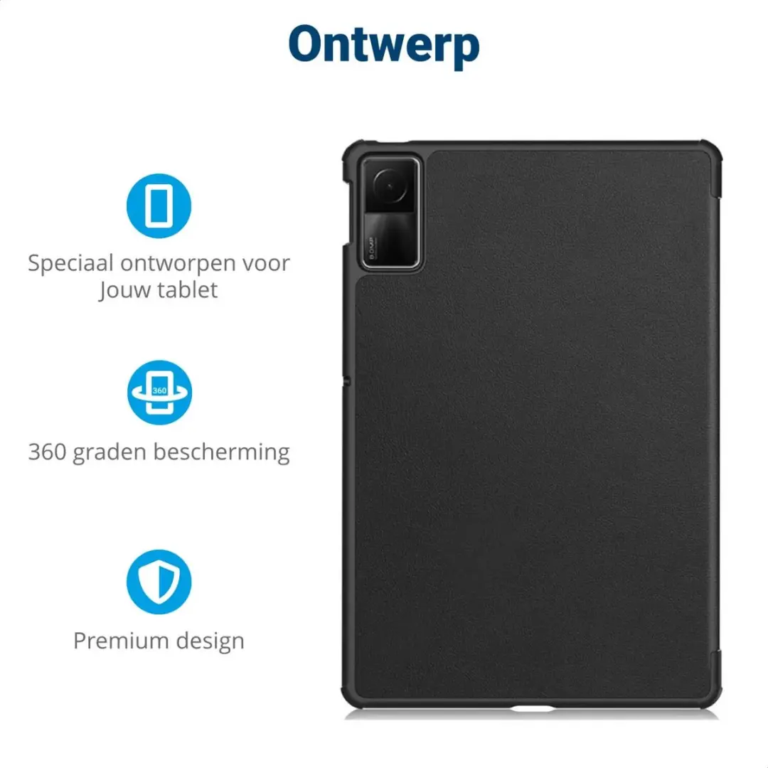 Selected Tablethoes Xiaomi Redmi Pad SE Book Case - Zwart