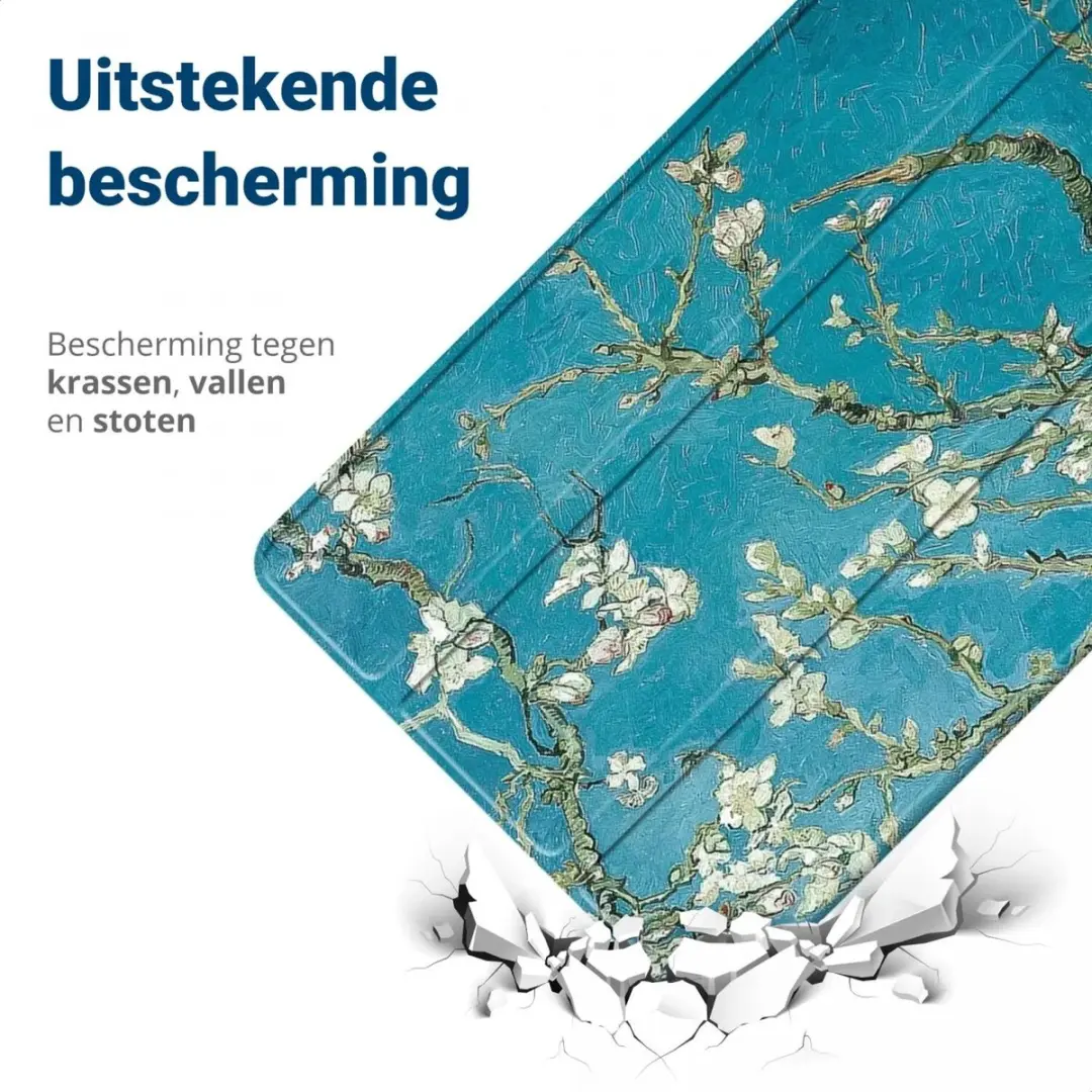 Selected Lenovo Tab M10 Plus Gen 3 Tablethoes - Tri-fold - Kunstleder Groen