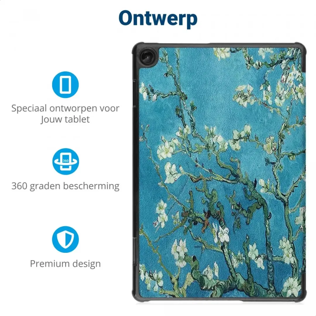 Selected Lenovo Tab M10 Plus Gen 3 Tablethoes - Tri-fold - Kunstleder Groen