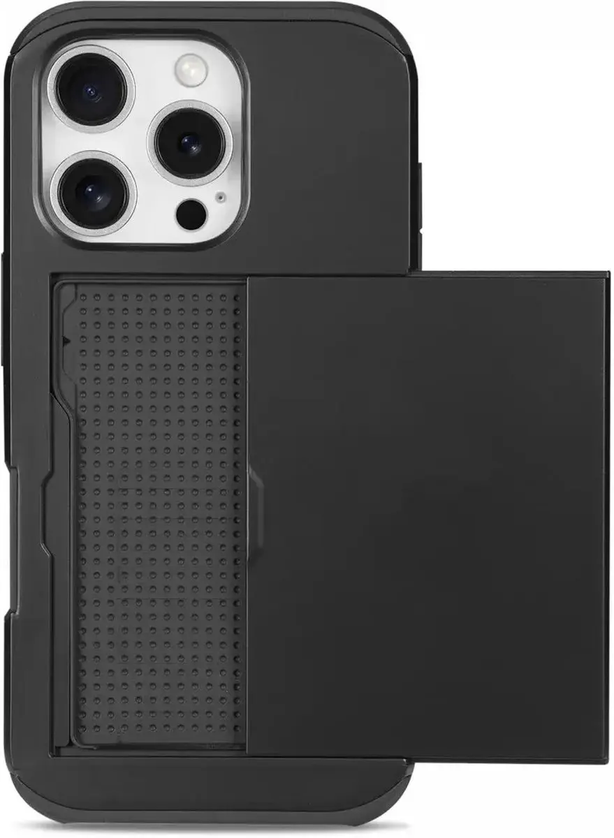 Selected Hoesje iPhone 16 Pro Max Kaarthouder - 2 Pasjes Zwart - afbeelding 6 van 6