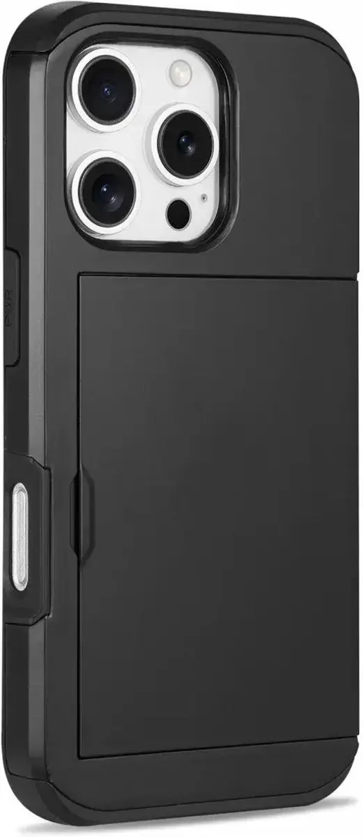 Selected Hoesje iPhone 16 Pro Max Kaarthouder - 2 Pasjes Zwart