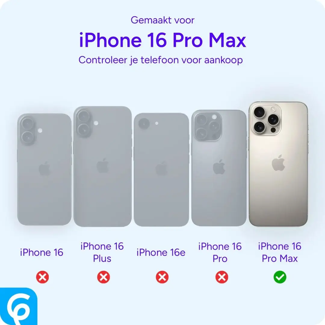 Selected Hoesje iPhone 16 Pro Max Kaarthouder - 2 Pasjes Zwart