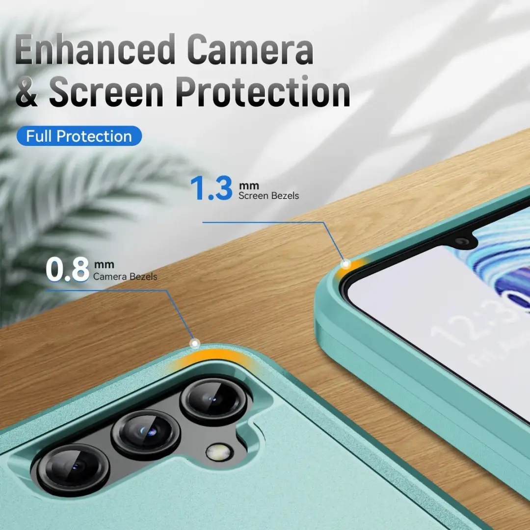 Selected Back Cover Rugged Hoesje Samsung Galaxy A14 - Groen