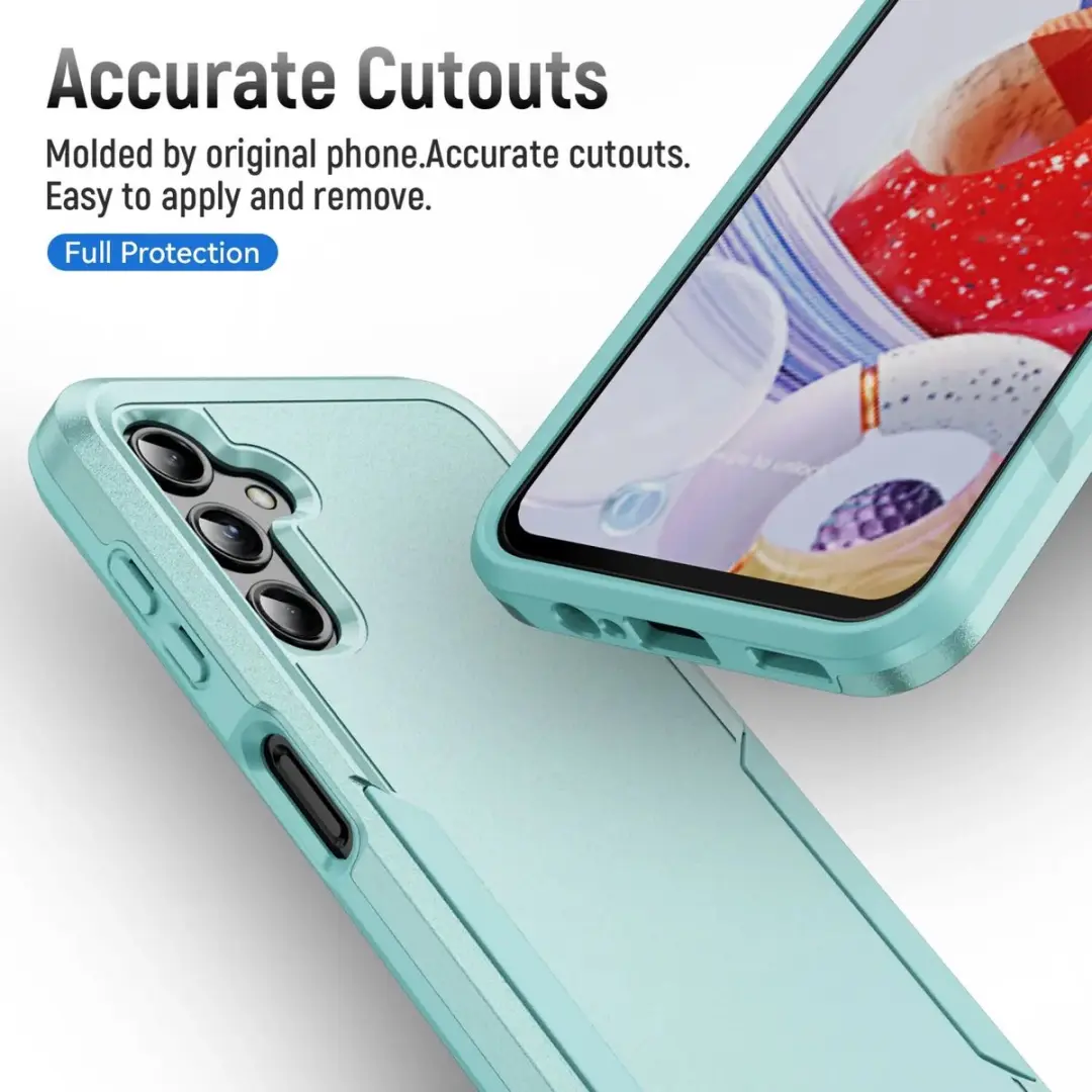 Selected Back Cover Rugged Hoesje Samsung Galaxy A14 - Groen