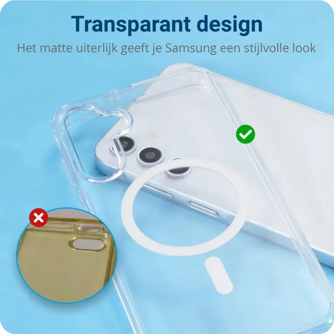Selected Hoesje Samsung Galaxy A15 MagSafe Transparant