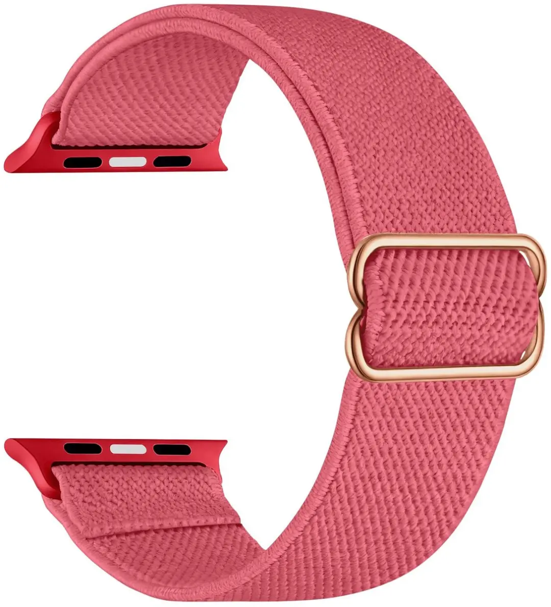 Selected SBG Nylon Horlogebandje Apple Watch - 38-42mm - Roze Rood