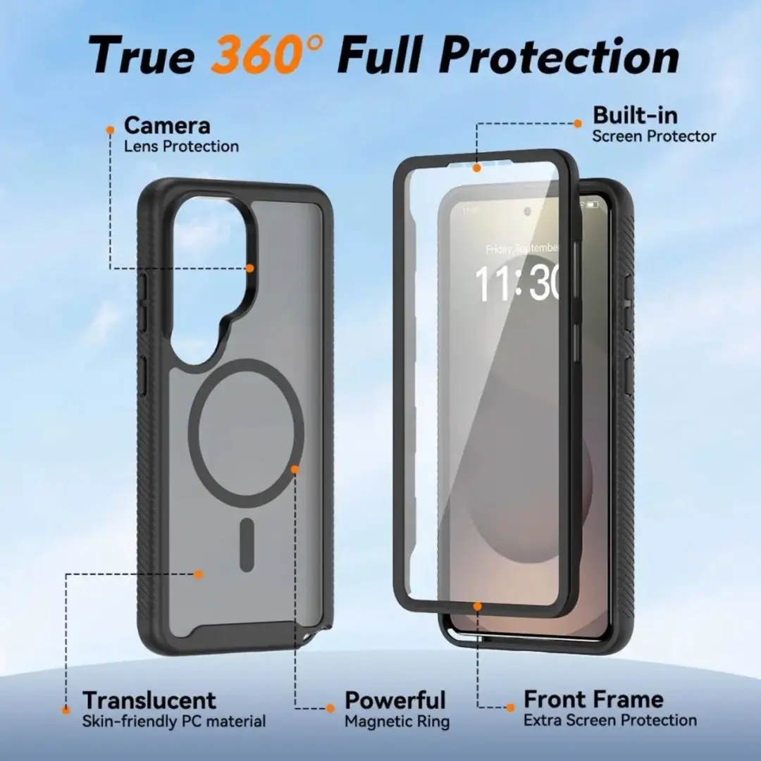 Selected Hoesje Samsung Galaxy S26 Ultra Matte Zwart - MagSafe