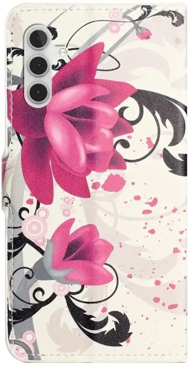 Selected Hoesje Samsung Galaxy A37 Portemonnee Book Case - Bloemen