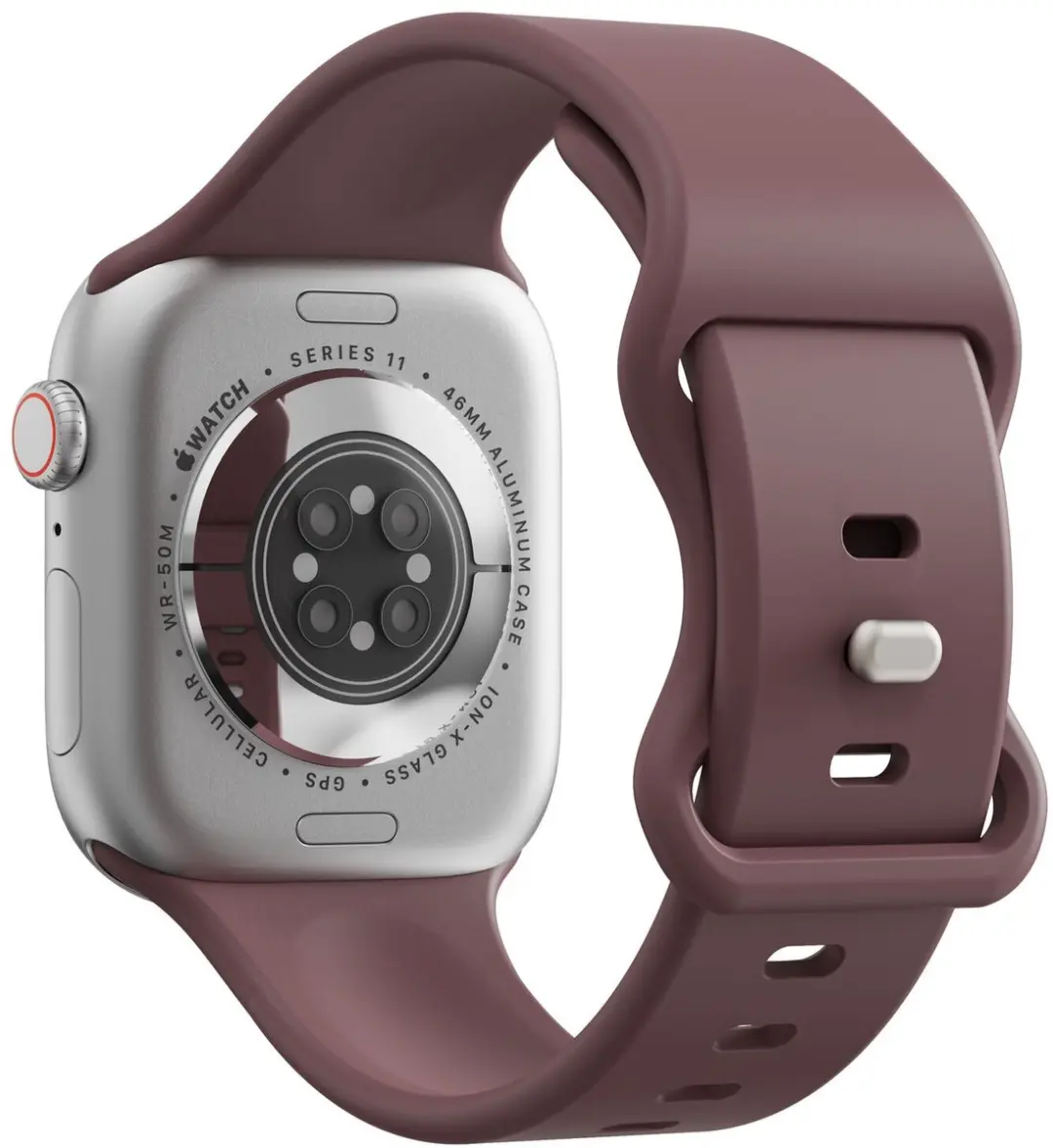 Selected SBG Siliconen Bandje Apple Watch 10 46mm - Smoky Purple