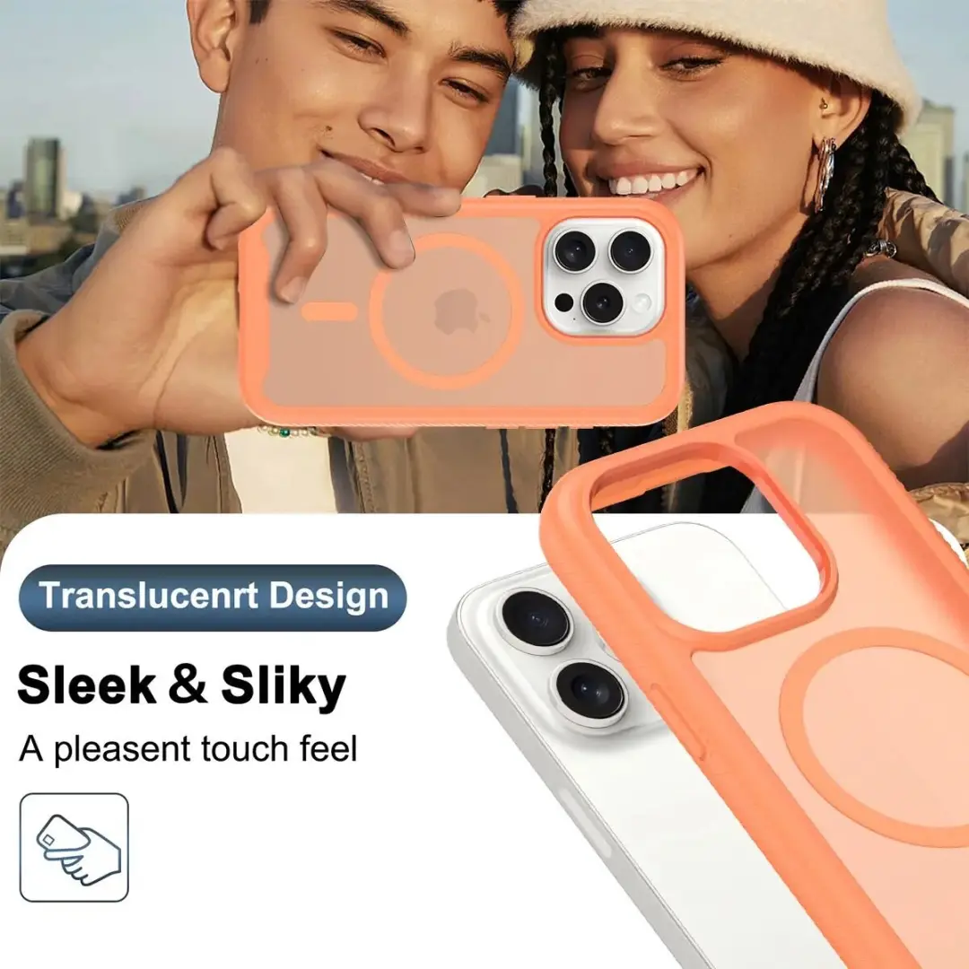 Selected Hoesje iPhone 15 Pro Matte Oranje - Full Protect - afbeelding 6 van 6