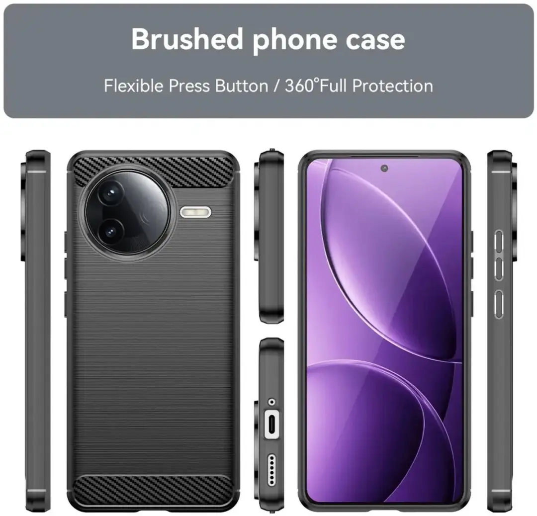 Selected TPU Hoesje Xiaomi Poco F7 Pro - Zwart