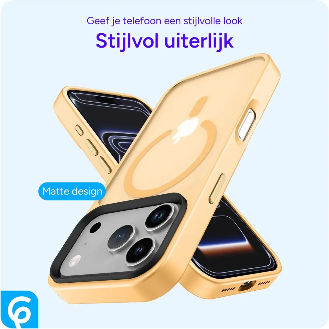 Selected by GSMpunt.nl iPhone 17 Pro Hoesje - Matte Oranje