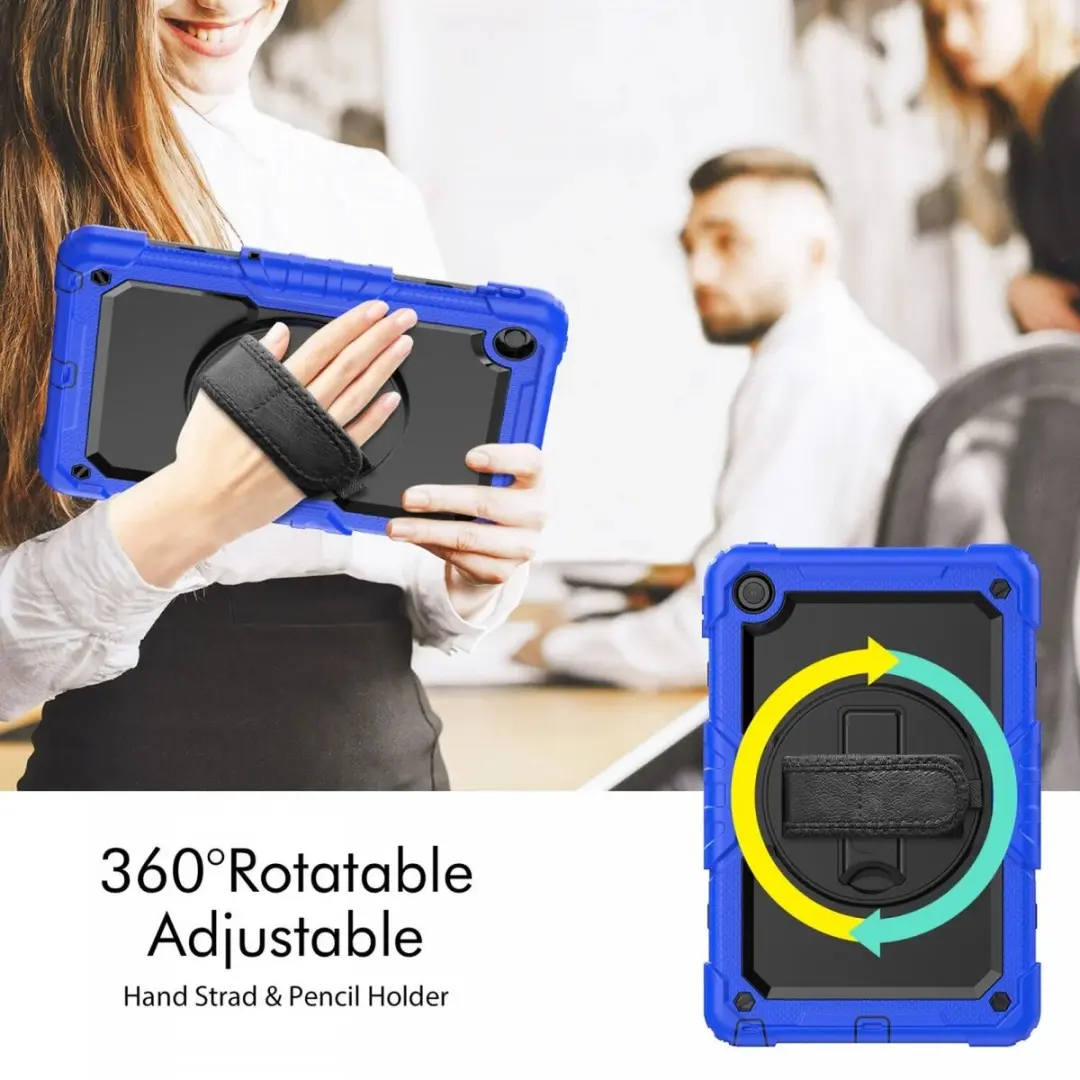 Selected Hoes Lenovo Tab M10 Plus Gen 3 - Blauw - met Screenprotector