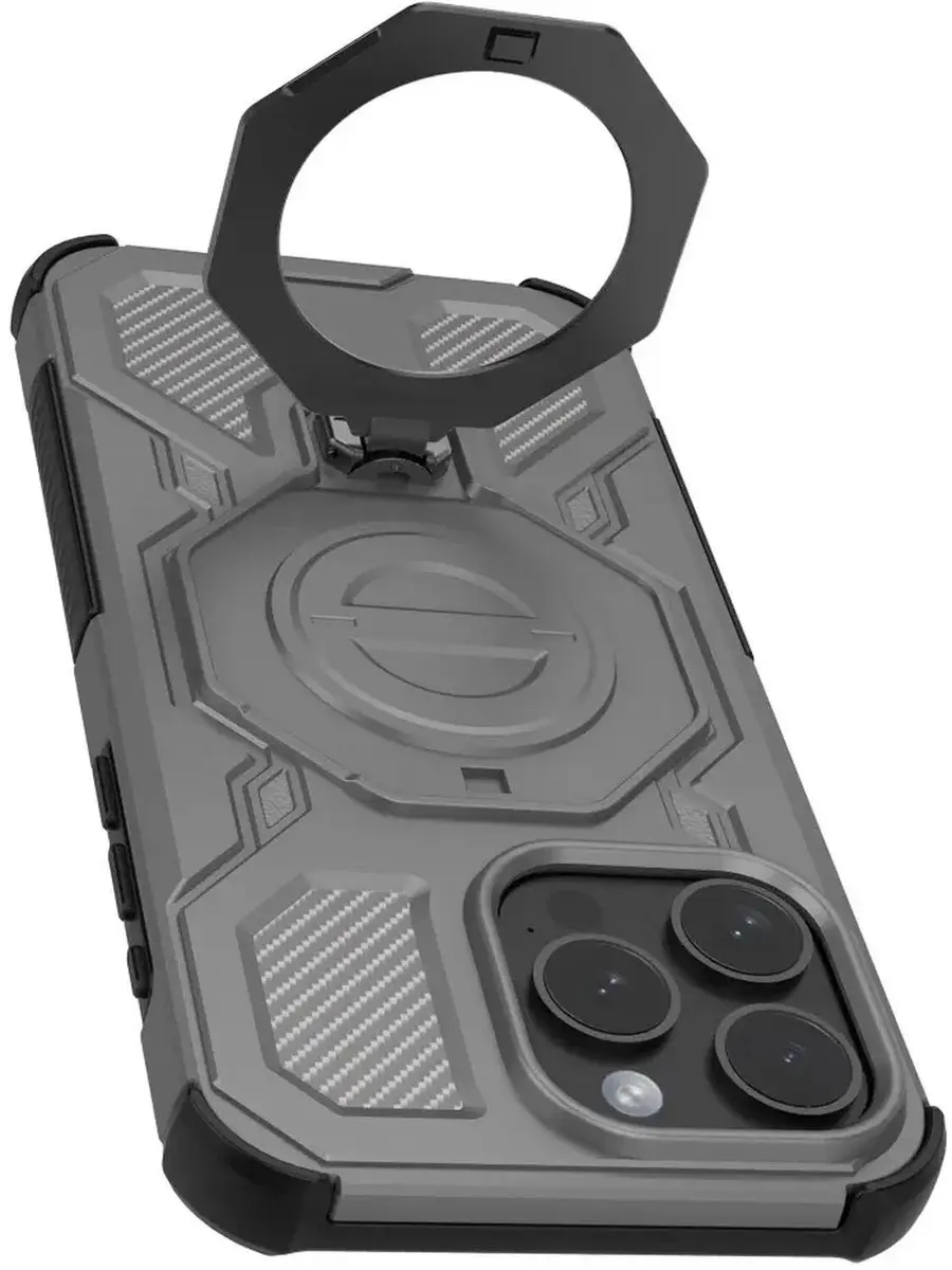 Selected by GSMpunt Apple iPhone 15 Pro Max Hoesje Grijs - MagSafe - afbeelding 6 van 6