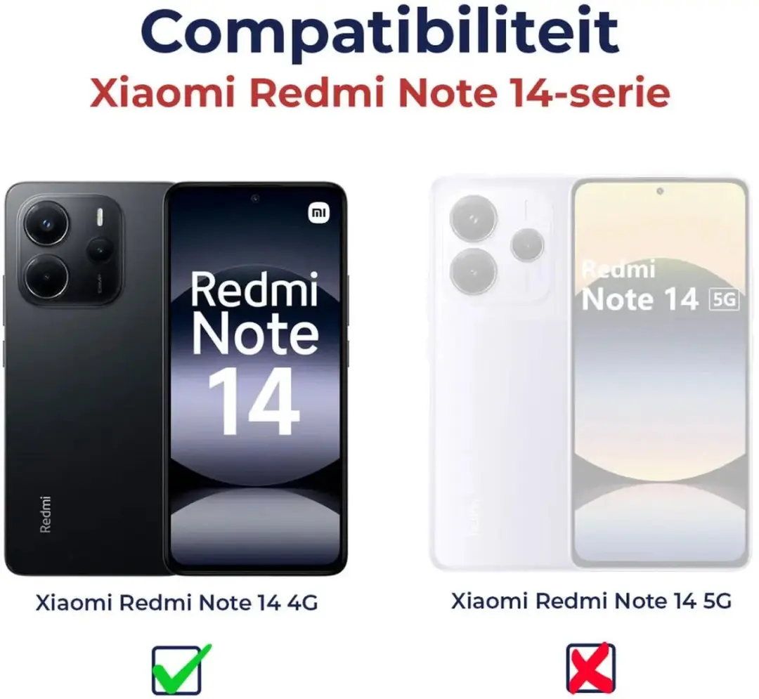 Selected Hoesje Xiaomi Redmi Note 14 4G MagSafe - Transparant