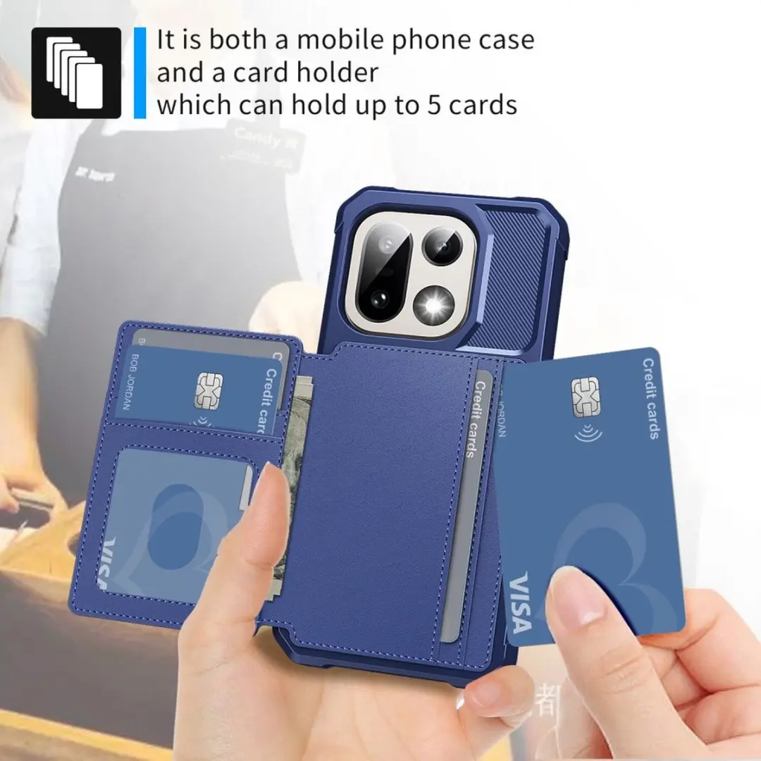 Selected Portemonnee Hoesje OnePlus 15 - 4 Pasjes - Blauw