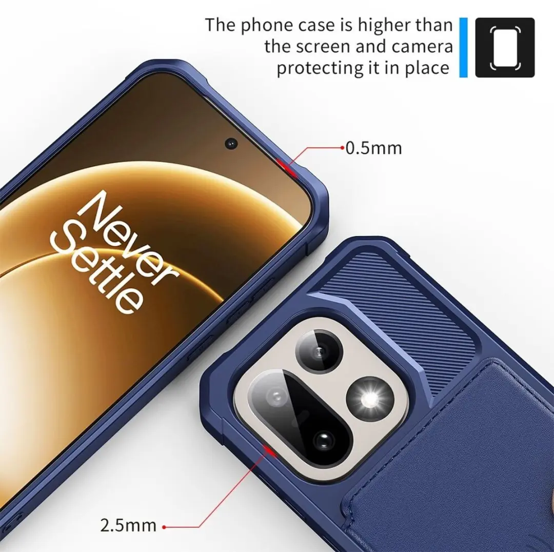 Selected Portemonnee Hoesje OnePlus 15 - 4 Pasjes - Blauw - afbeelding 6 van 6