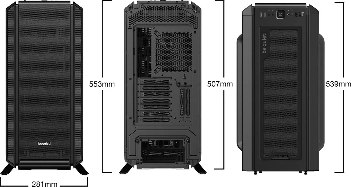 be quiet! Silent Base 802 Midi Tower - Zwart