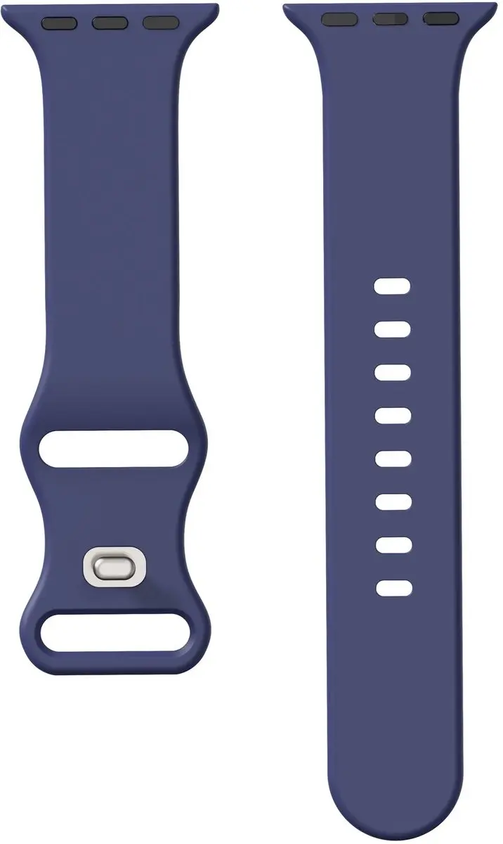Selected SBG Siliconen Bandje Apple Watch - 42/44/45/46/49mm Midnight Blue