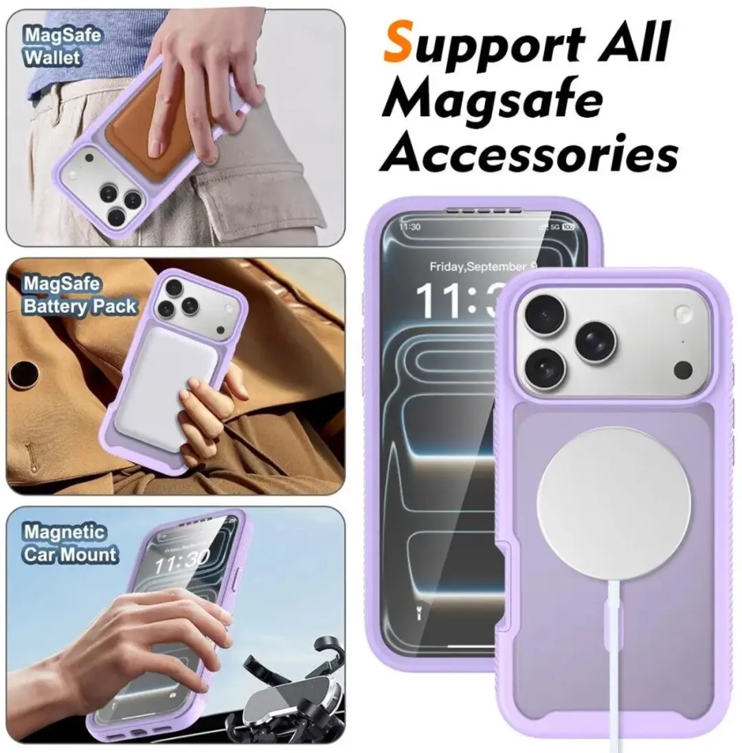 Selected Hoesje iPhone 17 Pro Max Matte Paars - MagSafe - afbeelding 6 van 6
