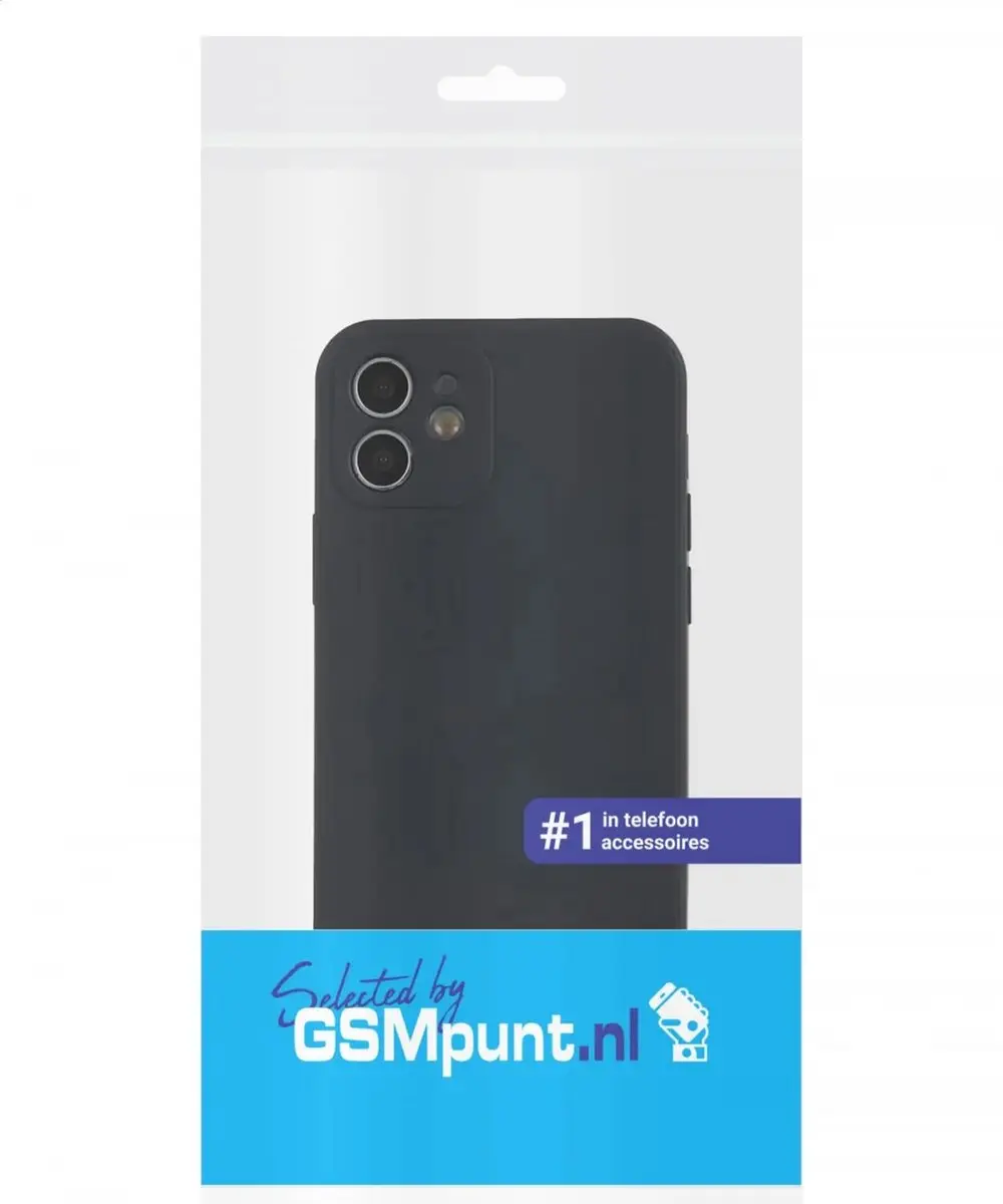 Selected by GSMpunt Hoesje iPhone 12 Back Cover - Zwart