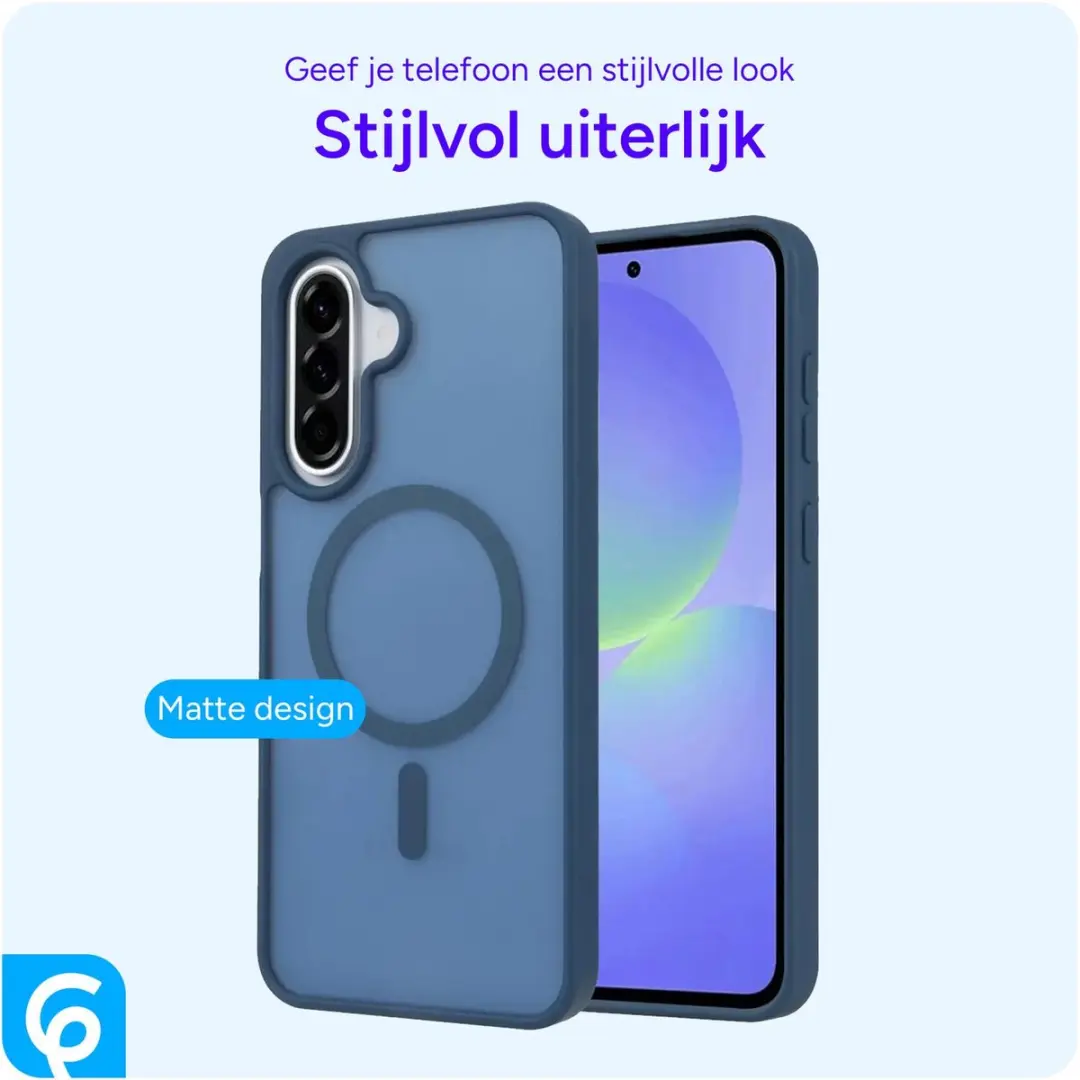 Selected Hoesje Samsung Galaxy A56 MagSafe Mat - Blauw