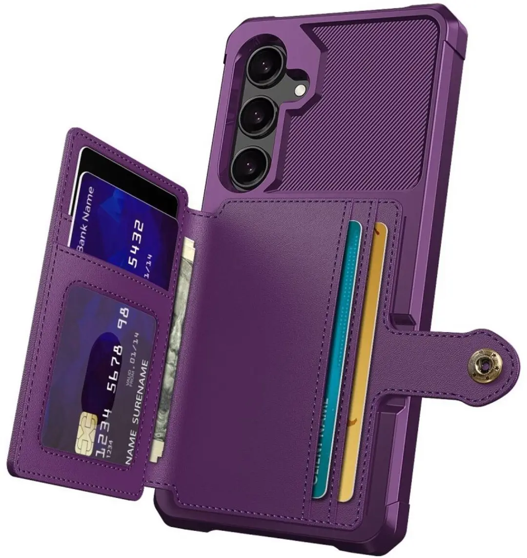 Selected Portemonnee Hoesje Samsung Galaxy S26 - 4 Pasjes - Paars