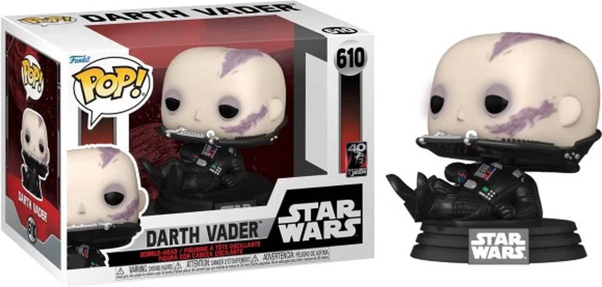 Funko Pop! Star Wars Return of the Jedi Vader (Unmasked) 70750 - 9cm - Multicolor