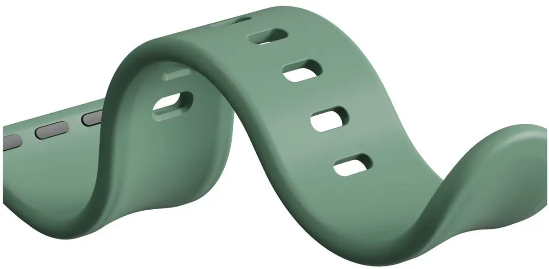 Selected SBG Siliconen Bandje Apple Watch SE 3 40mm - Donker Groen