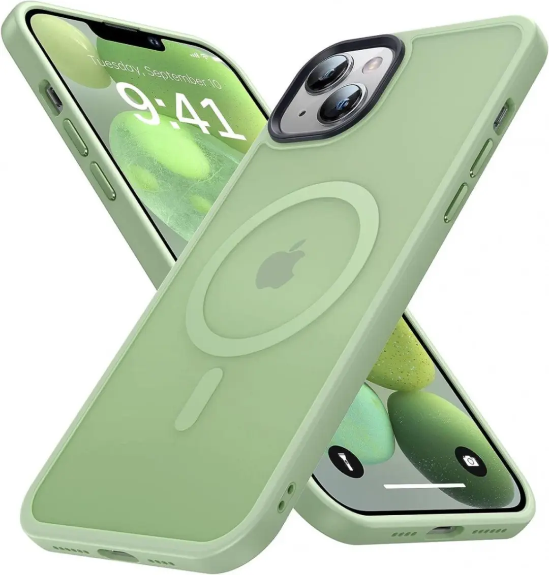 Selected Hoesje iPhone 14 MagSafe Groen