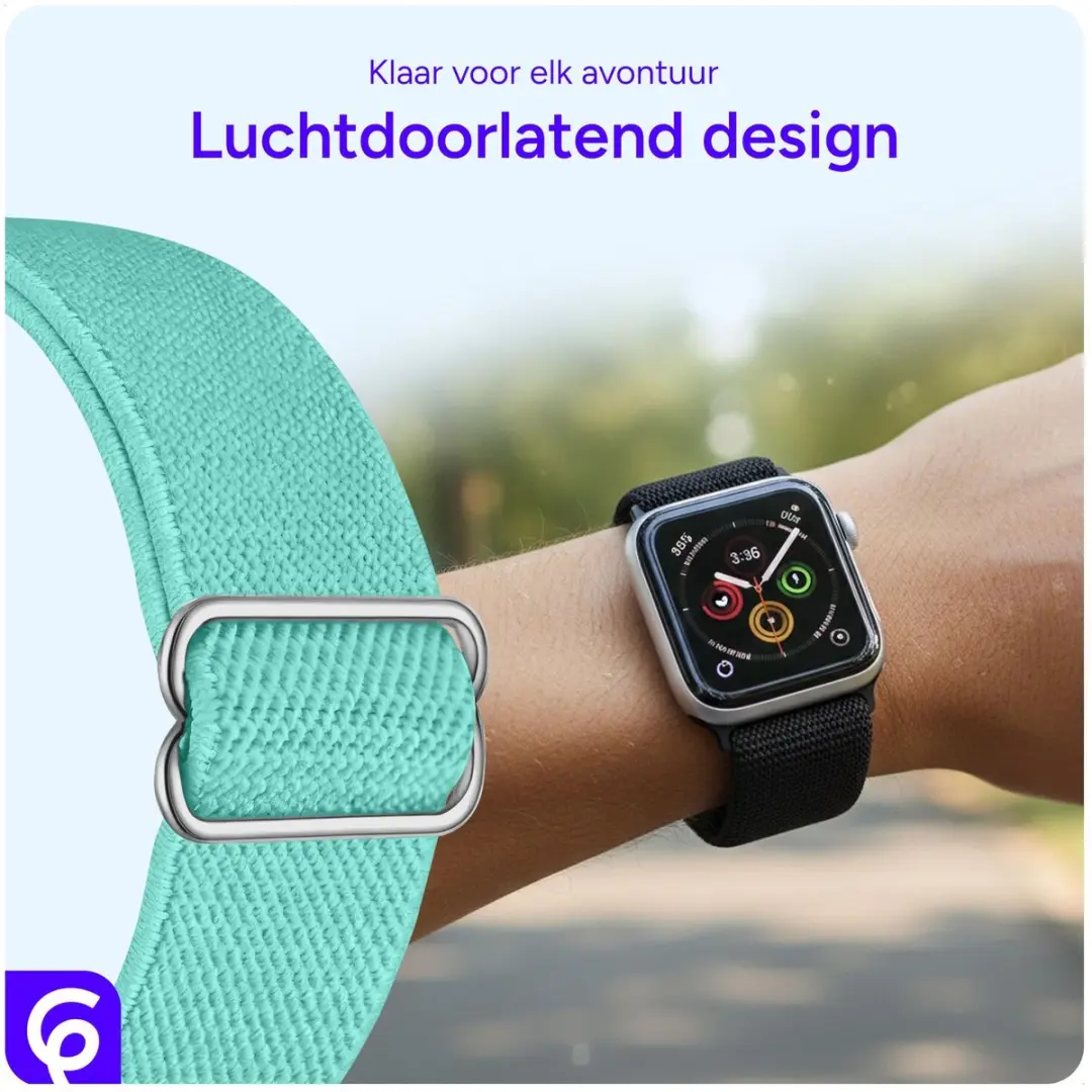 SBG Nylon Horlogebandje Apple Watch - 38-42mm Mint Groen