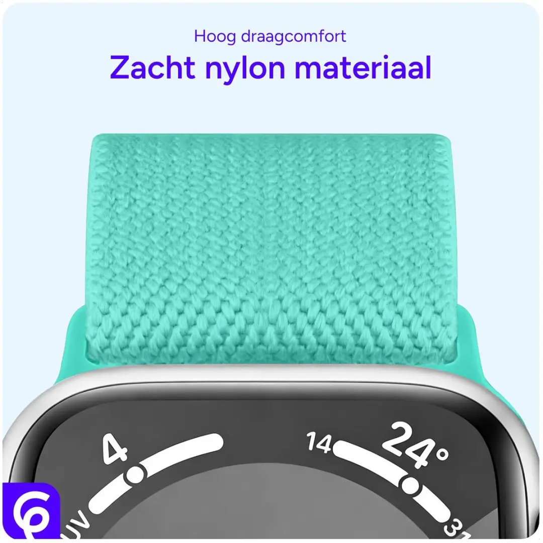 SBG Nylon Horlogebandje Apple Watch - 38-42mm Mint Groen