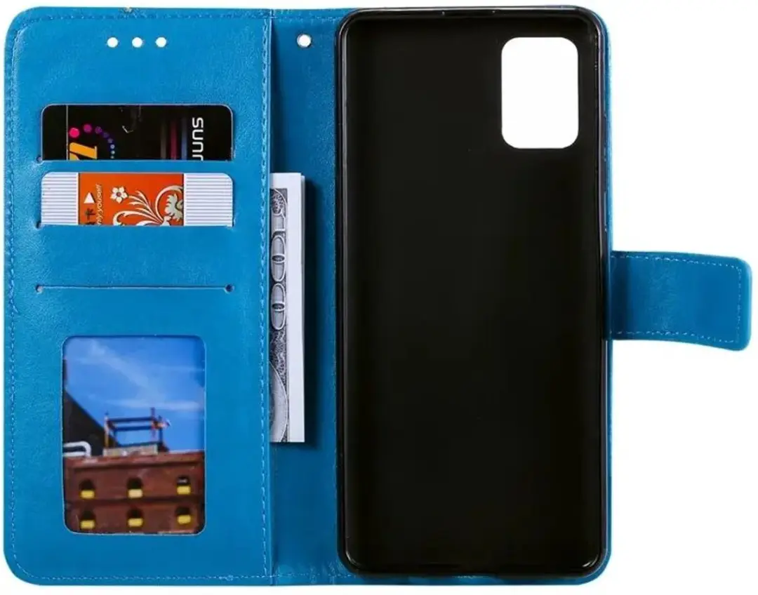 Selected Hoesje Oppo A53s 5G Mandala - Blauw - 3 Pasjes